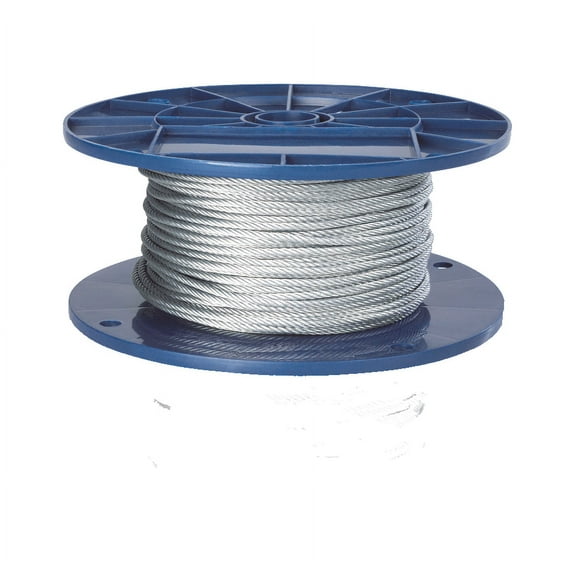 Peerless 4500705 1/4- 5/16" Cable 200 Ft/Reel, Vinyl Coated Wire Rope 7X19