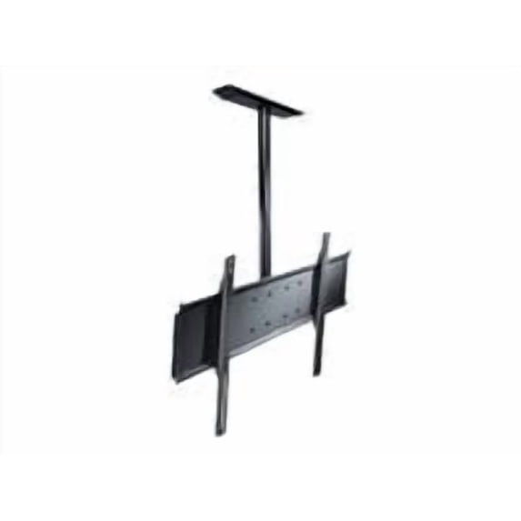 Peerless Straight Column Ceiling Mount PLCM-UNL-CP - Mounting kit (ceiling plate, mounting base, column, column adapter) - Tilt & Swivel - for flat panel - black - screen size: 32"-90"