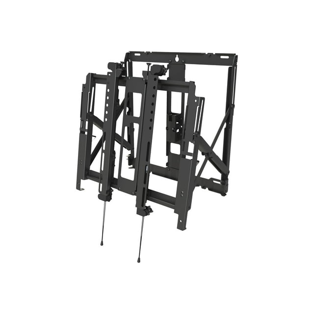 Peerless-AV SmartMount Full Service Video Wall Mount with Quick Release DS-VW755S - Mounting kit (wall mount) - for video wall - black powder coat - screen size: 40"-65" - mounting interface: 400 x 400 mm - wall-mountable