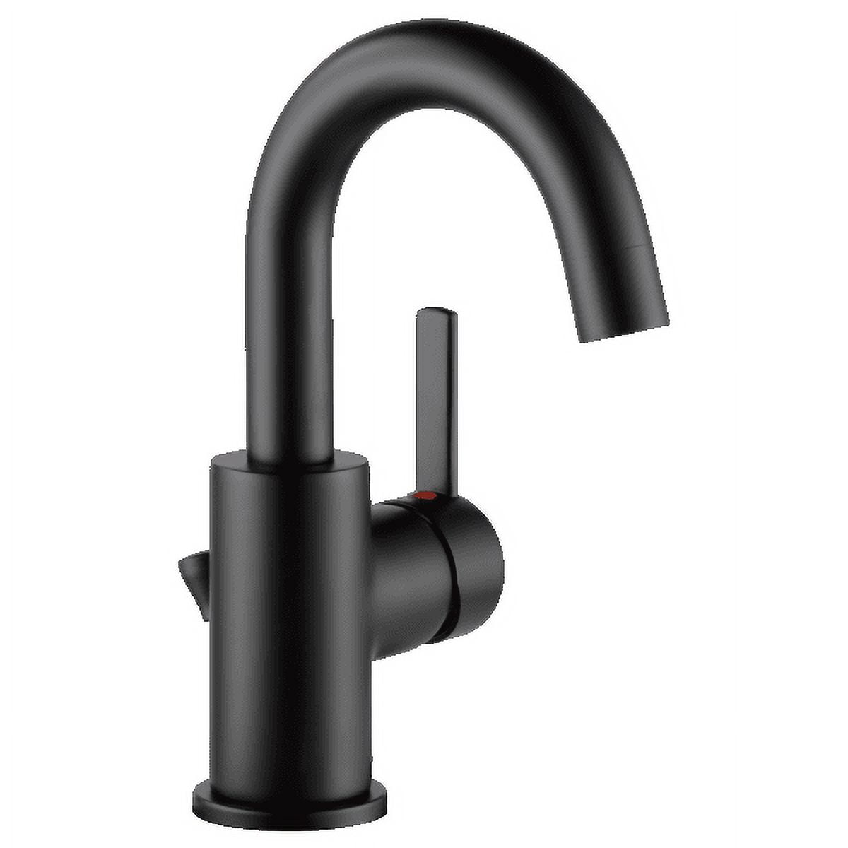 Matte Black Single Handle High Arc Bathroom Faucet