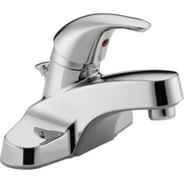 Peerless Centerset Bathroom Faucet Chrome, Bathroom Sink Faucet, Single Handle, Drain Assembly, Chrome P136LF, 1.0 GPM Water Flow
