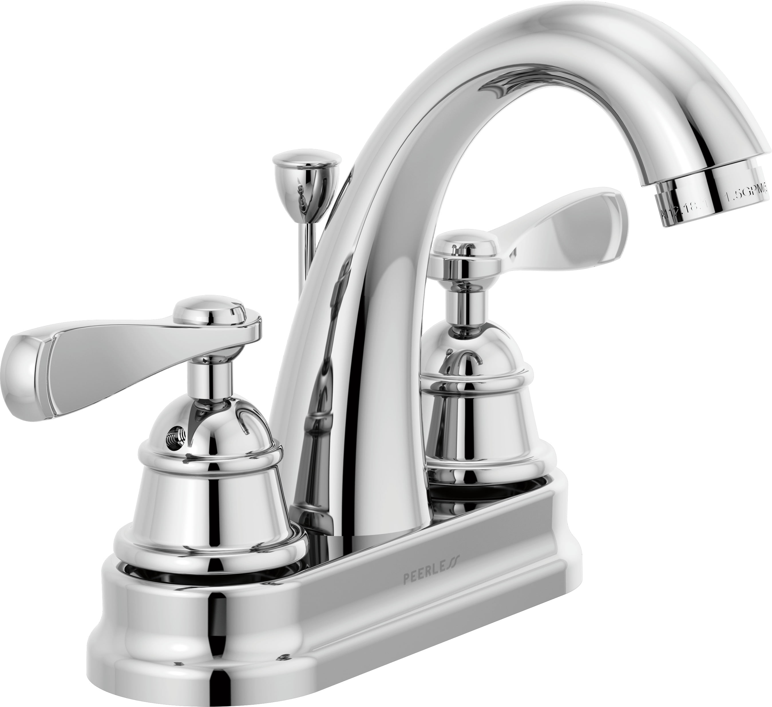 Peerless Centerset Two Handle Bathroom Faucet in Chrome