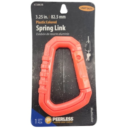 Peerless Chain 3.25 In. Orange Plastic Spring Link, #4728638