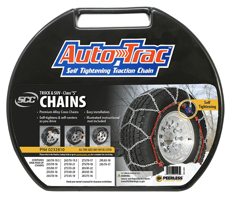 Peerless Chain AutoTrac Light Truck/SUV Tire Chains, 0232810