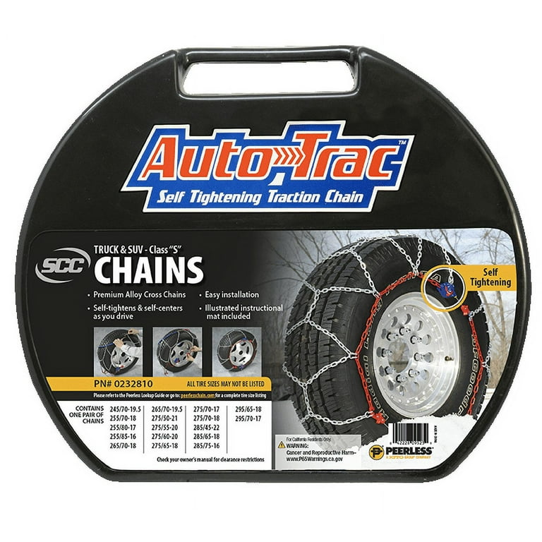 25+ Peerless Tire Chains Size Chart