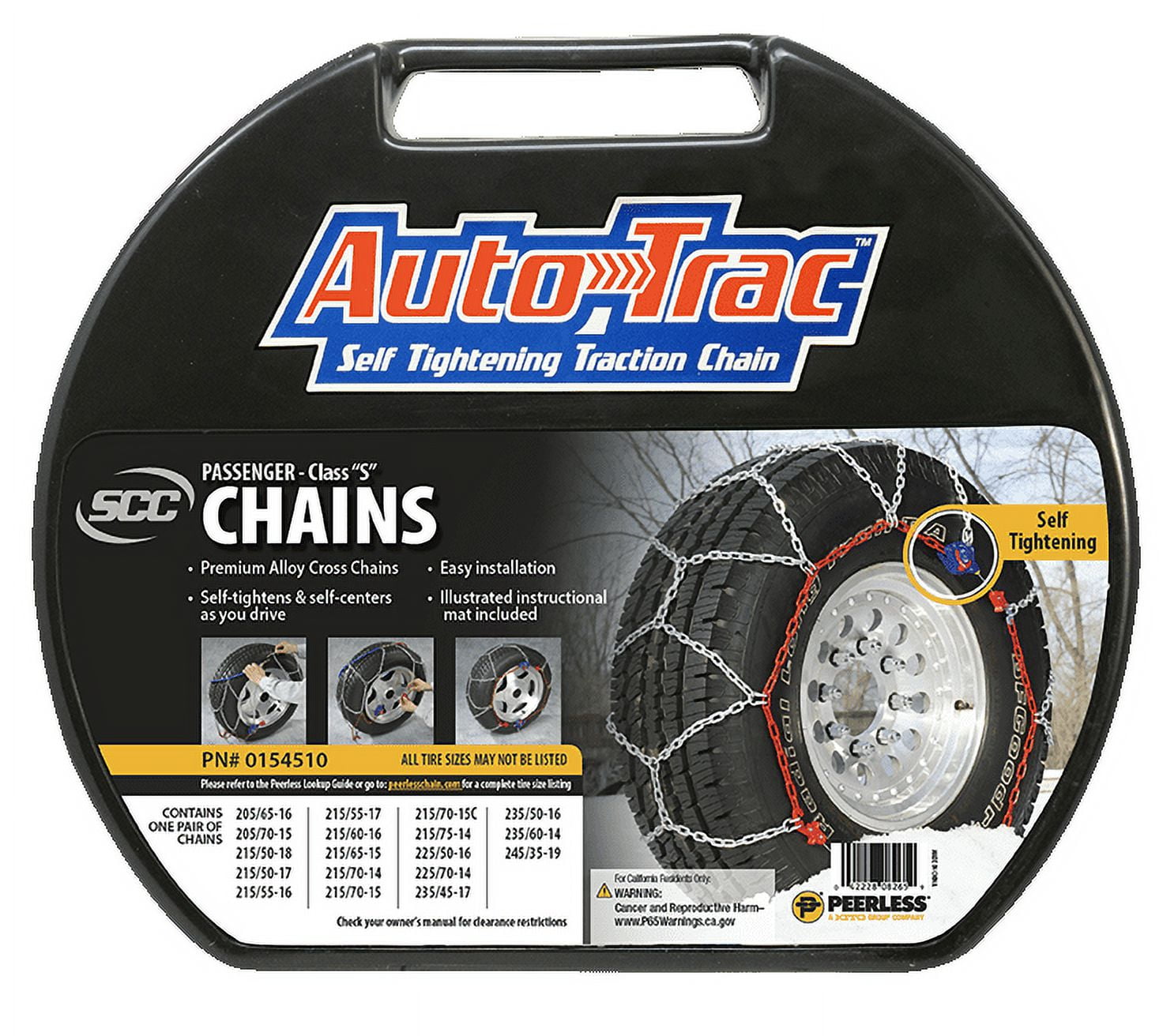 Peerless Chain Company AutoTrac Passenger Tire Chains, 0154510