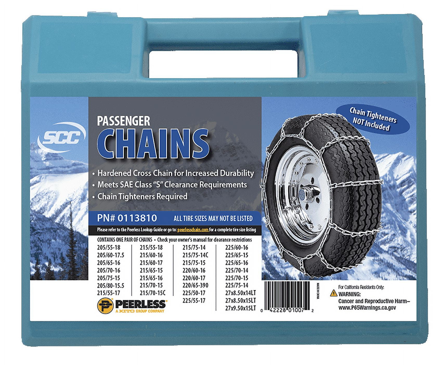 Peerless Chain Company Passenger Tire Chain, 0113810