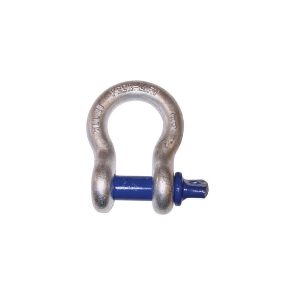 Peerless Chain Forged Alloy Screw Pin Anchor Shackle, 1In, 25000Lbs