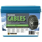 Peerless Chain 0175355 Tire Cables, 1 Pair, Winter Tire Traction