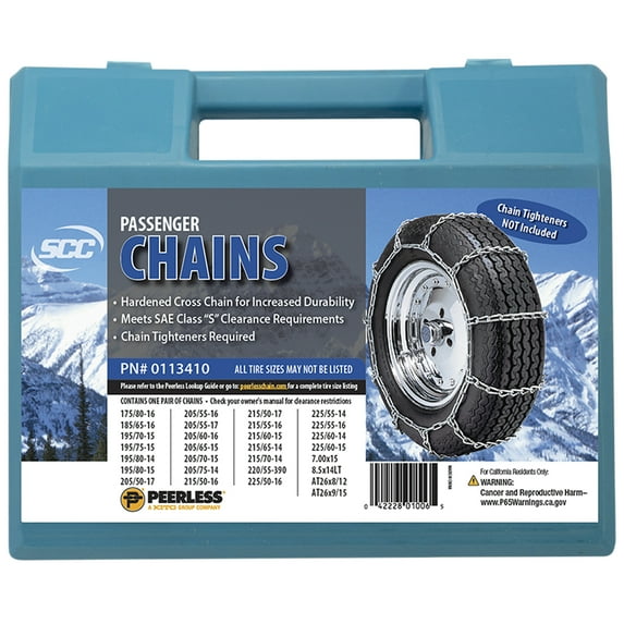 Peerless Chain Passenger Car Tire Chains, #0113410