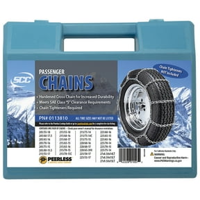 Peerless Chain 0113810 Passenger Tire Chains, 1 Pair, Winter Traction