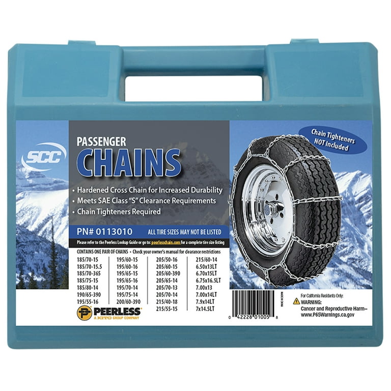 Peerless Chain Passenger Tire Chains, #0113010 - Walmart.com