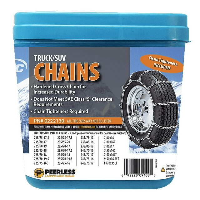 Peerless Chain Truck Tire Chains, 0222130