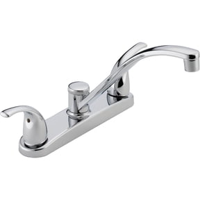 Peerless Choice Kitchen Faucet P299208LF Double Handle - Swivel Spout, Chrome Finish Single-Handle Lever Control, Standard US Kitchen Rough-In