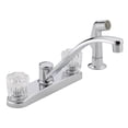 thumbnail image 1 of Peerless Classic Two Handle Chrome Kitchen Faucet Side Wand Included, 1 of 1