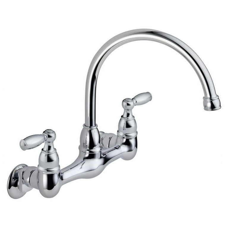 Choice 2-Handle Wall Mount Kitchen Faucet in Chrome Choice 2-Handle Wall Mount Kitchen Faucet in Chrome