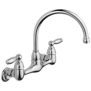 Peerless Claymore™ Two Handle Wall Mounted Kitchen Faucet