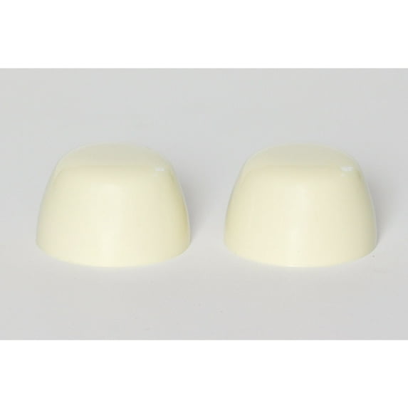 Peerless Color Replacement Plastic Toilet Bolt Caps - Set of 2 - Saffron Yellow