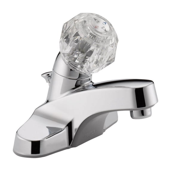 Peerless Core Chrome Single Handle Lavatory Faucet 4 in.