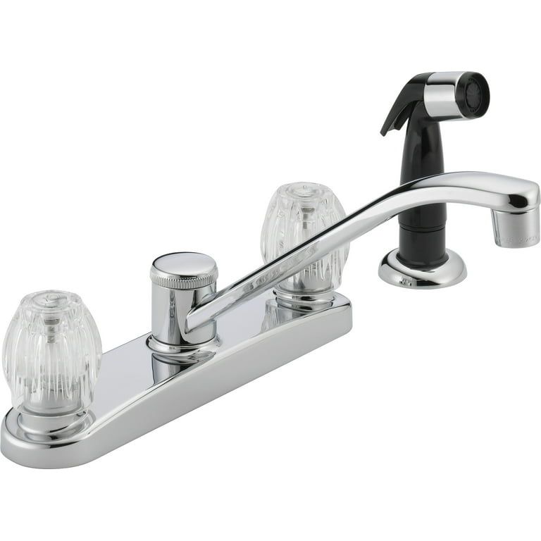 Peerless Core Two Handle Kitchen Faucet with Side Sprayer in Chrome Peerless Core Two Handle Kitchen Faucet with Side Sprayer in Chrome