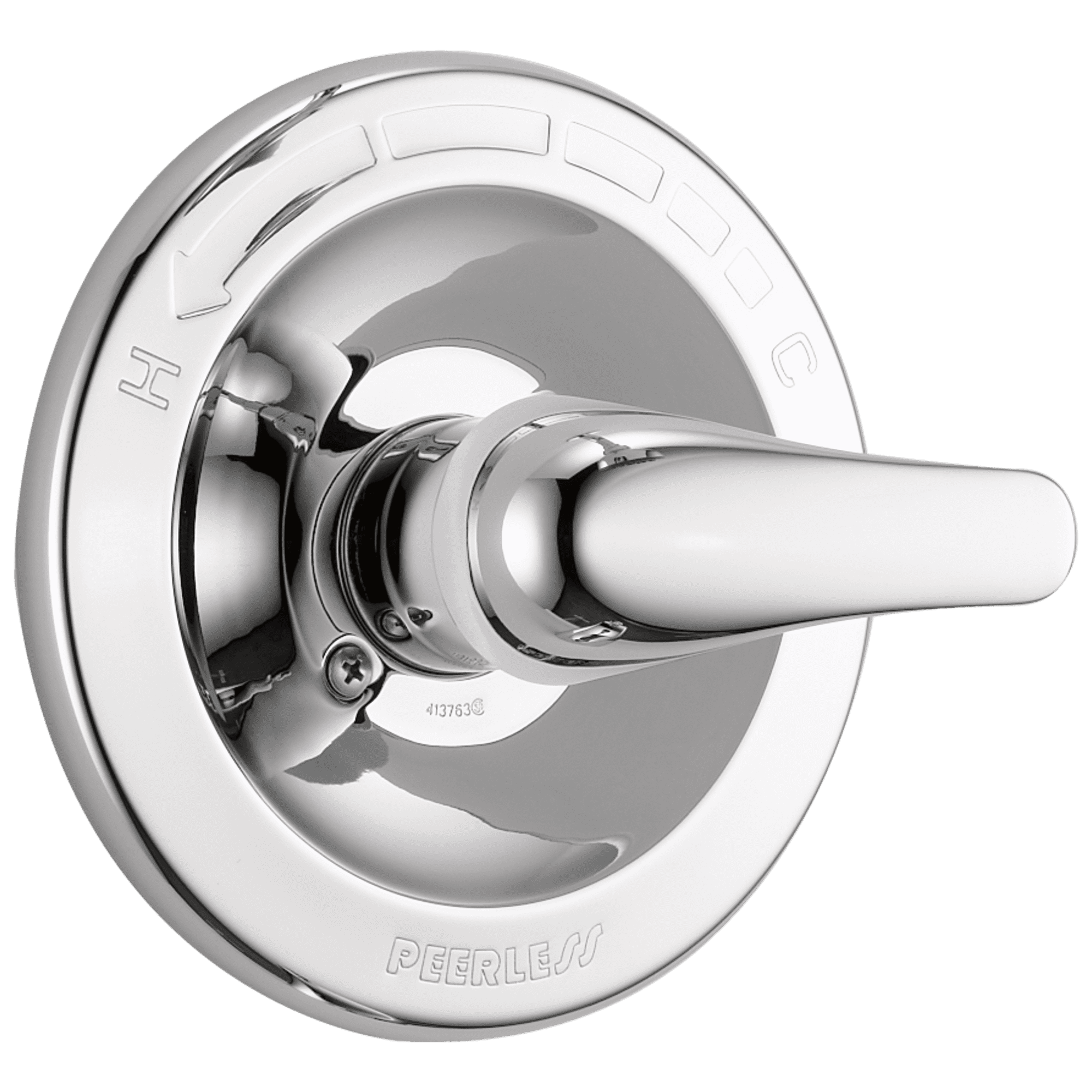 Polished Chrome Thermostatic Faucet Trim with Lever Handle