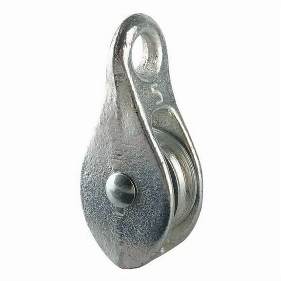 Peerless Hardware Pulley Block,Fixed Eye,7/16 in Rope dia. 3-090-03-56-