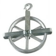 thumbnail image 1 of Well Wheel Pulley Block, Fibrous Rope, 1,000 lb Max Load, Electro-Galvanized, 1 of 1