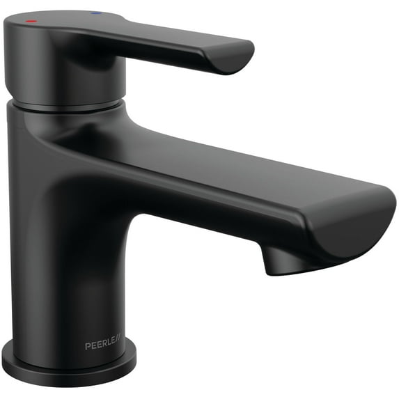 Peerless P1512lf-M-0.5 Flute 0.5 GPM Single Hole Bathroom Faucet - Black