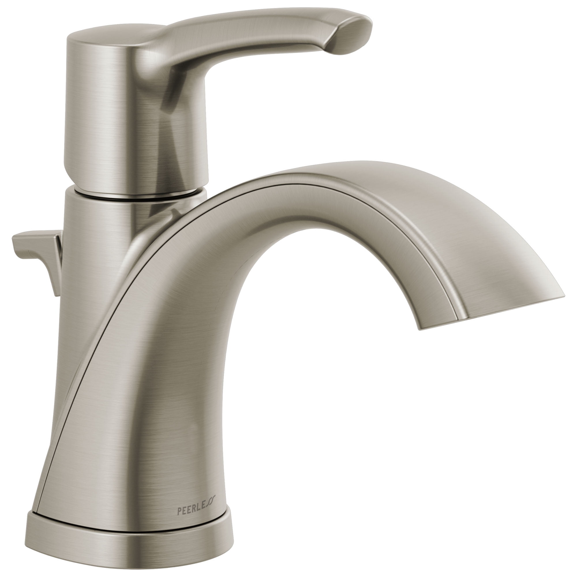 Peerless Flute Single Hole Bathroom Faucet - Chrome, Single Handle With Drain Assembly
