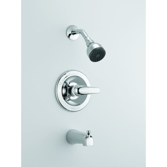 Peerless P188720 Chrome Complete Tub & Shower Faucet With Lever Handles