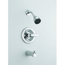 Peerless P188720 Chrome Complete Tub & Shower Faucet With Lever Handles