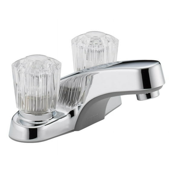 Peerless Core Chrome Two Handle Lavatory Faucet 4 in.
