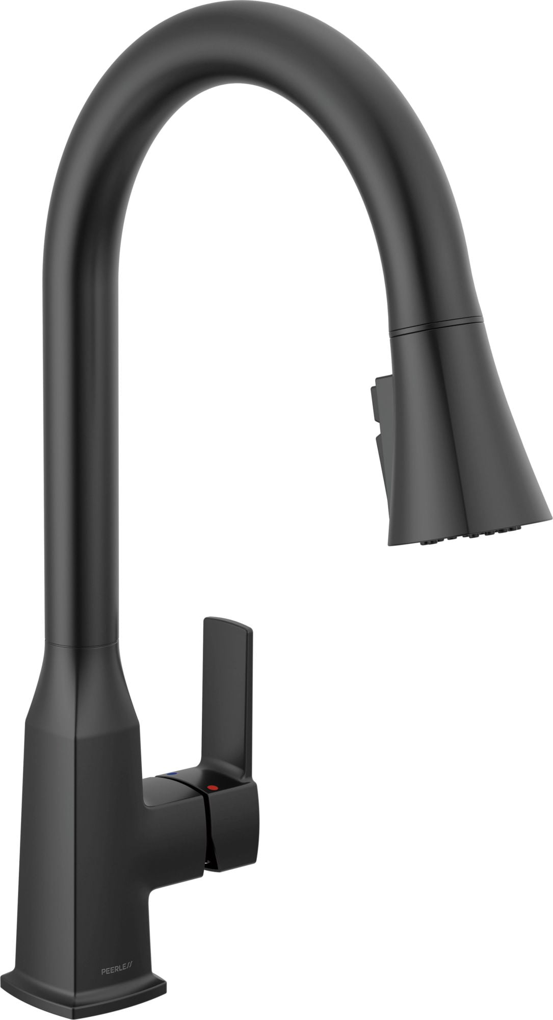 Peerless P7971LF-BL Ezra 1.5 GPM Single Hole Pull Down Kitchen Faucet - Black