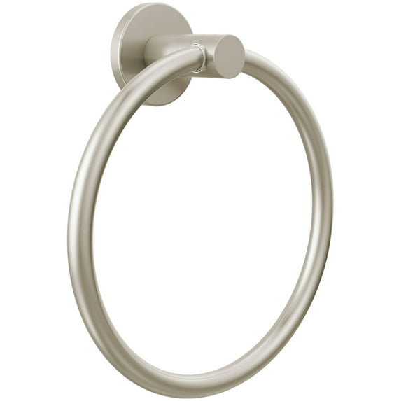 Peerless Pa347 Precept 6-9/16" Wall Mounted Towel Ring - Nickel
