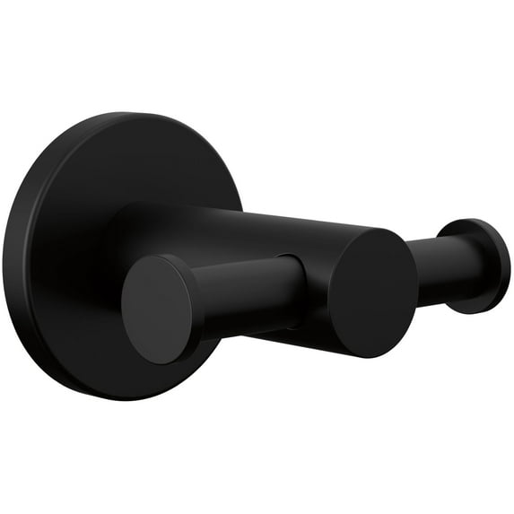 Peerless PA547-BL Precept Double Hook Robe Hook - Black