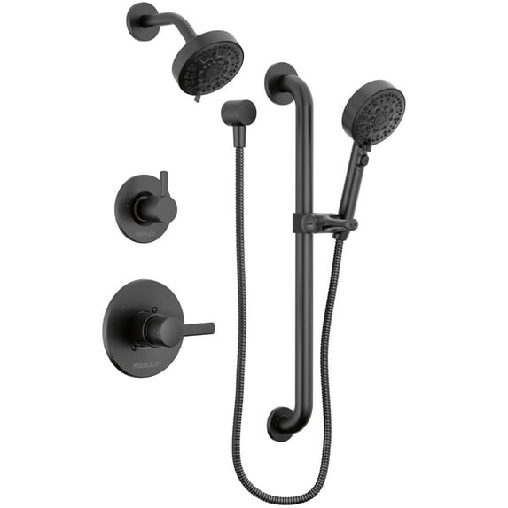 Peerless Ptt24247 Precept Pressure Balanced Shower System - Black