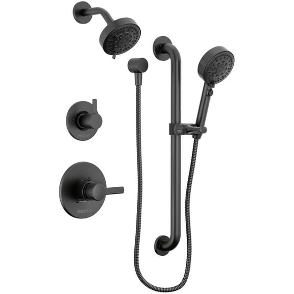 Peerless PTT24247-BL Precept Pressure Balanced Shower System - Black