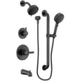 thumbnail image 1 of Peerless Ptt24447 Precept Pressure Balanced Shower System - Black, 1 of 5