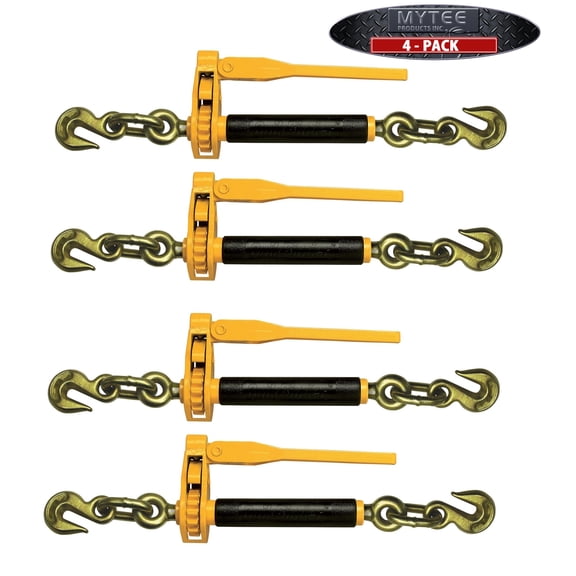 Peerless QuikBinder H5125-0858 Ratchet Load Binder Tow Chain 3/8-1/2 - 4 Pack