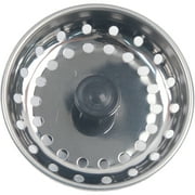 Peerless Replacement Strainer for 3-1/2" Drains. Includes Stopper and Post. Chrome
