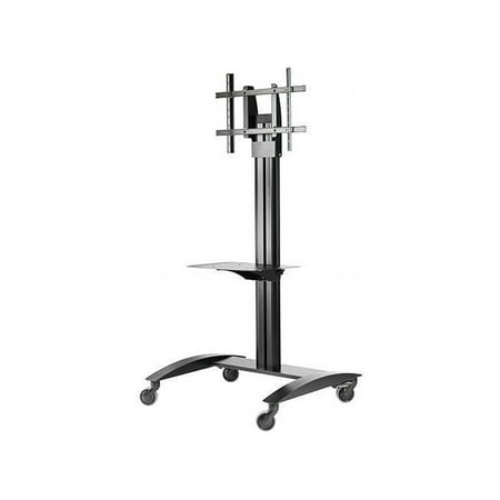 Peerless-AV - SmartMount Flat Panel Cart For 32" to 75" displays - Black