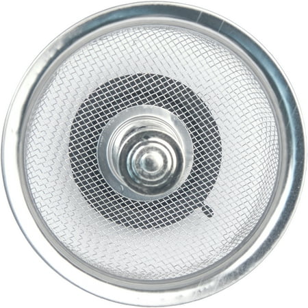 Peerless Satin Nickel Mesh Sink Strainer with Stopper