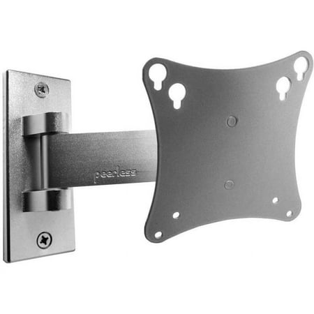 Peerless-AV - SmartMount Tilt, Swivel Display Wall Mount For Most 10" - 29" Flat Panel Displays - Black, Semi-gloss Black