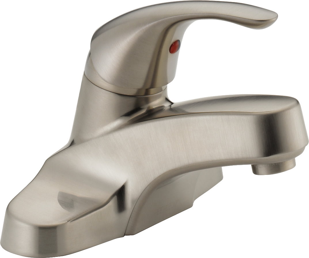 Peerless Tunbridge Single Handle Bathroom Faucet in Brushed Nickel P188620LF-BN