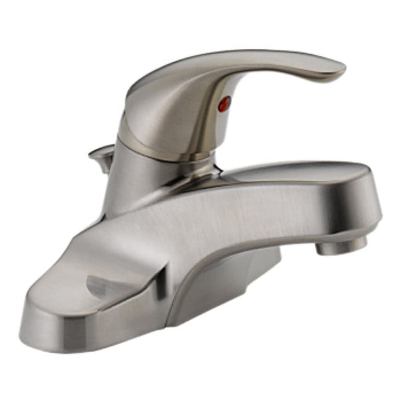Core Brushed Nickel Single Handle Bathroom Faucet