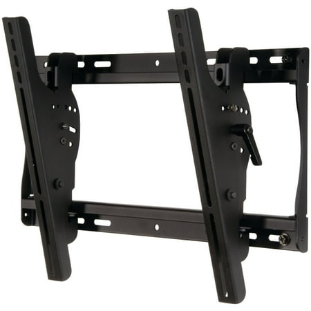 Peerless-AV - SmartMount Tilt Display TV Wall Mount For Most 32" - 50" Flat Panel Displays,TVs - Semi-gloss Black, Black