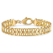 Peermont 18k Gold Plated Chunky Chain Bracelet- 7.5”