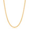 thumbnail image 1 of Peermont 18k Gold Plated Flat Mariner 3.5MM Chain Necklace- 20", 1 of 7