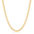 thumbnail image 1 of Peermont 18k Gold Plated Flat Mariner 5MM Chain Necklace- 22", 1 of 6