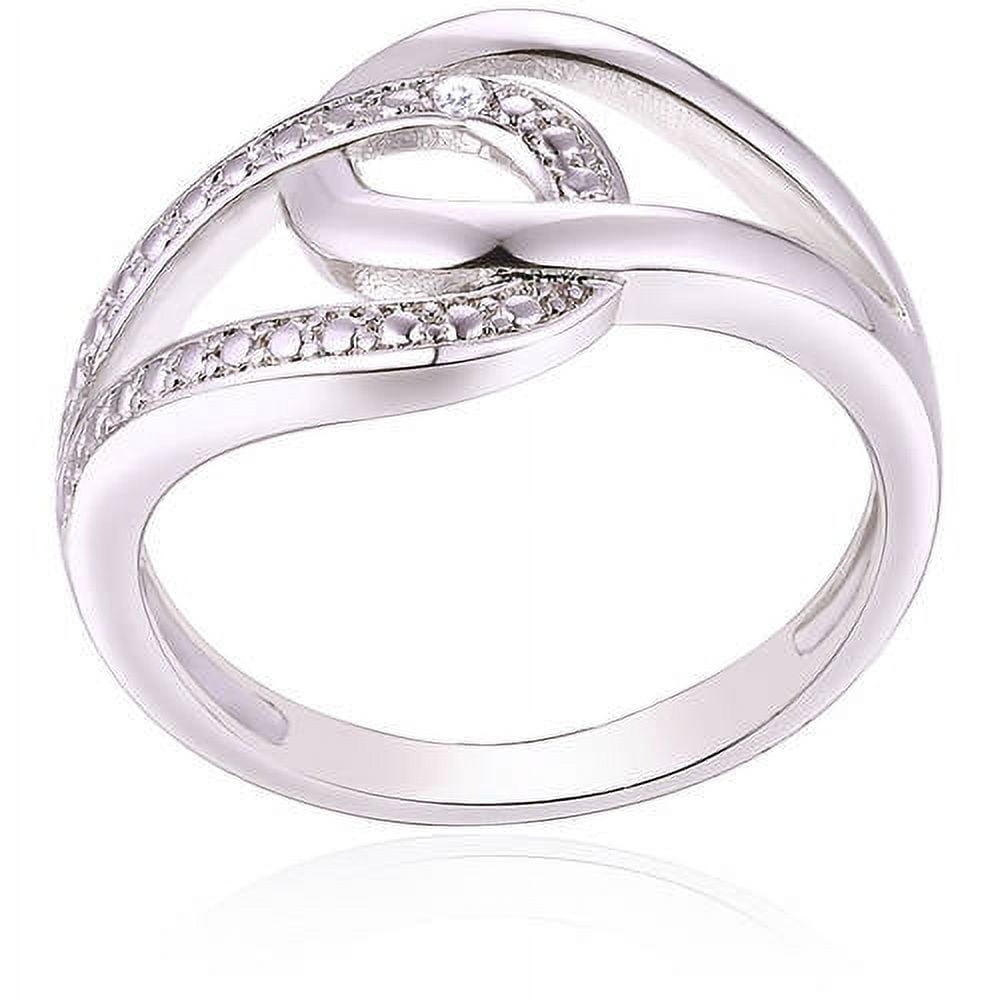 Peermont Genuine Diamond Accent 18kt White GoldTone Ring